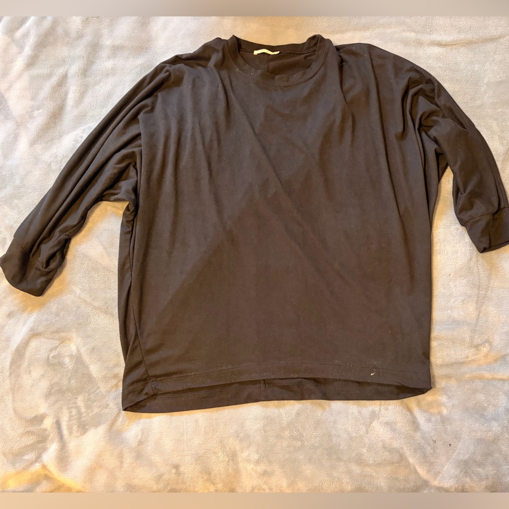 Black Long Sleeve 3/4 sleeve Top